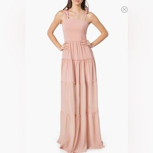 Adonia Fit And Flare Square-Neck Gown